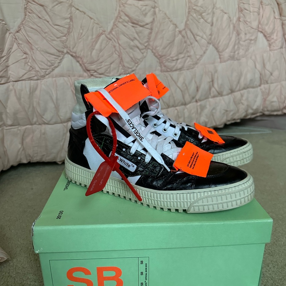 Off-White High-Top Sneakers